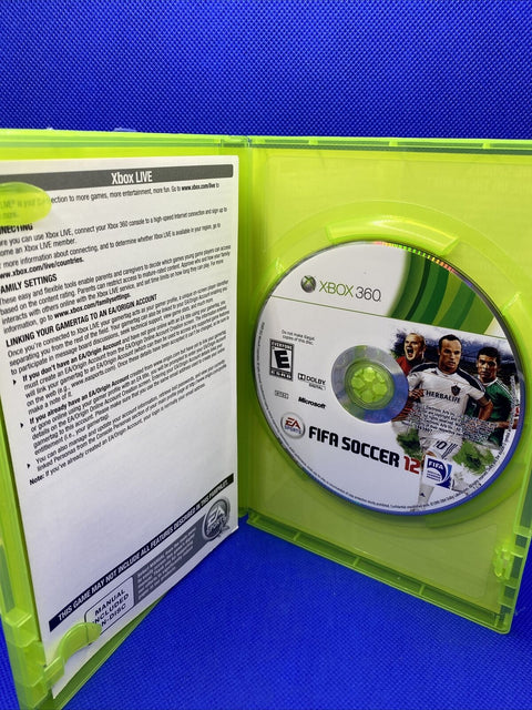 FIFA Soccer 12 (Microsoft Xbox 360, 2011) CIB Complete, Tested, Working!