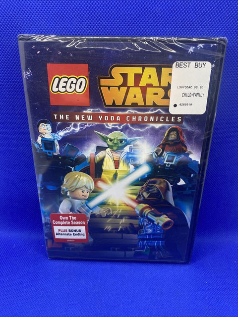 NEW! Lego Star Wars Dvd + Blu-Ray Lot - Padawan Menace, Yoda Chronicles + More