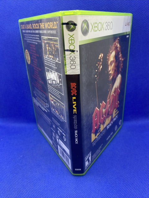 AC/DC Live - Rockband Track Pack (Microsoft Xbox 360, 2008) CIB Complete Tested!