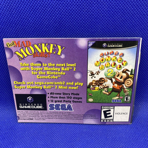 Super Monkey Ball Jr. GBA Gameboy Advance Instruction Booklet Manual ONLY