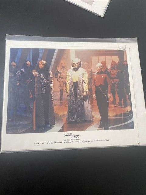 Star Trek The Next Generation Creation Convention 10x8 Photo Lot Of 3 - 1991