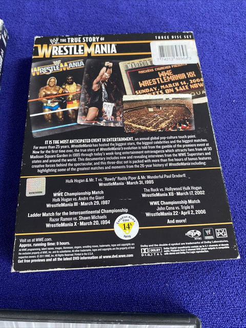 WWE Wrestling DVD Lot of 4 - Wrestlemania, Rey Mysterio, Royal Rumble 2009-2010