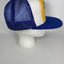 Vintage Oshawa Rodeo Transit Blue + Yellow Snapback Mesh Trucker Cap Hat 1988