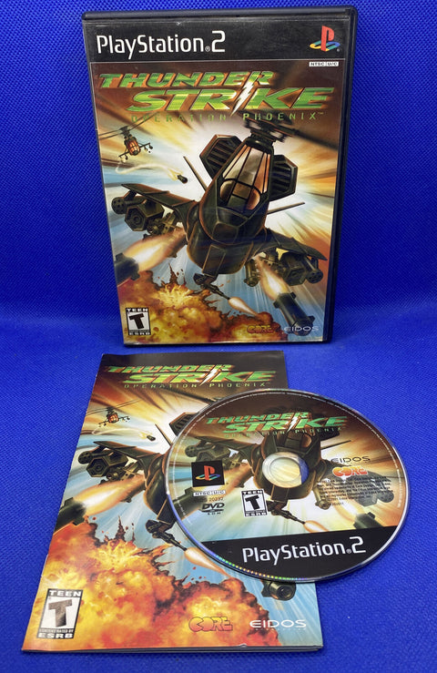 ThunderStrike: Operation Phoenix (Sony PlayStation 2, 2001) PS2 Complete Tested!