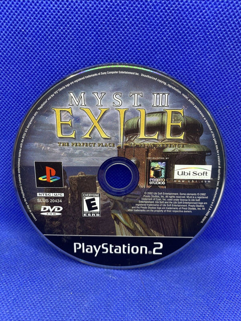 Myst III: Exile (Sony PlayStation 2, 2002) PS2 Tested!