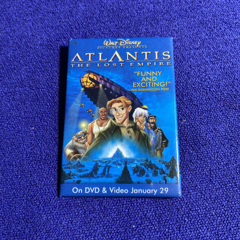 Vintage Disney’s Atlantis The Lost Empire Promotional Pin 3” x 2"