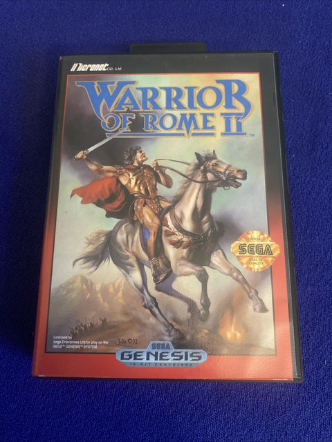 Warrior of Rome II 2 - Sega Genesis - Authentic Cleaned + Tested!