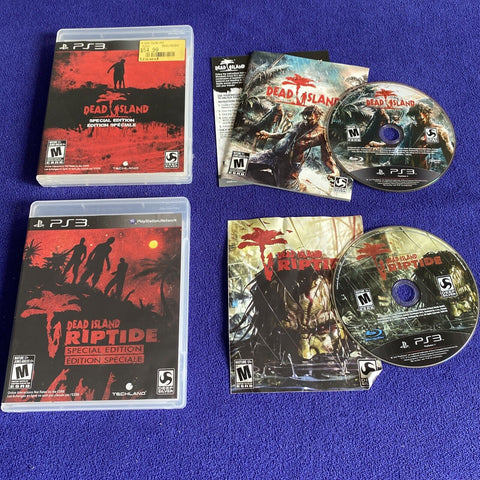 Dead Island Special Edition PS3 Lot 1 + Riptide (Sony PlayStation 3) Tested!