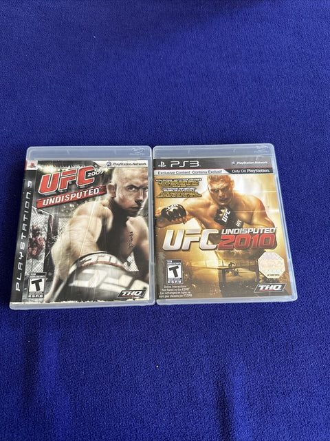 UFC Undisputed 2009 2010 PS3 Lot (Sony PlayStation 3) Tested!