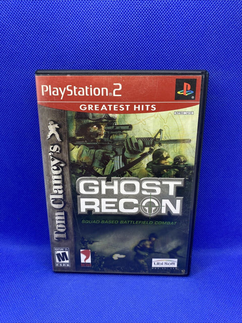 Tom Clancy's Ghost Recon 1 + 2 Lot (Sony PlayStation 2) PS2 Complete Tested!