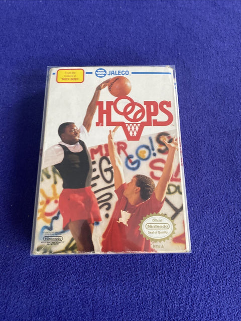 Hoops (Nintendo NES, 1989) Authentic In Box - No Manual - Tested!