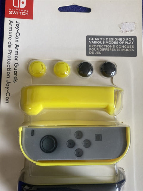 Nintendo Switch Joy-Con Controller Shell Armor Protective Guards - Yellow Black