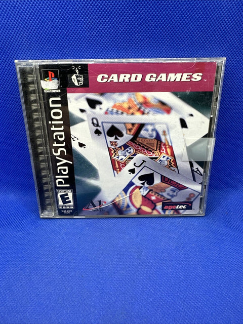 Card Games (Sony PlayStation 1, 2001) PS1 CIB Complete - Tested!