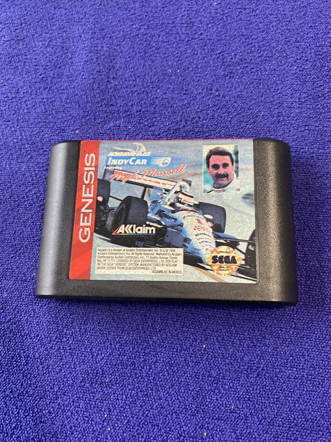 Newman Haas IndyCar Featuring Nigel Mansell (Sega Genesis) Complete, Tested!