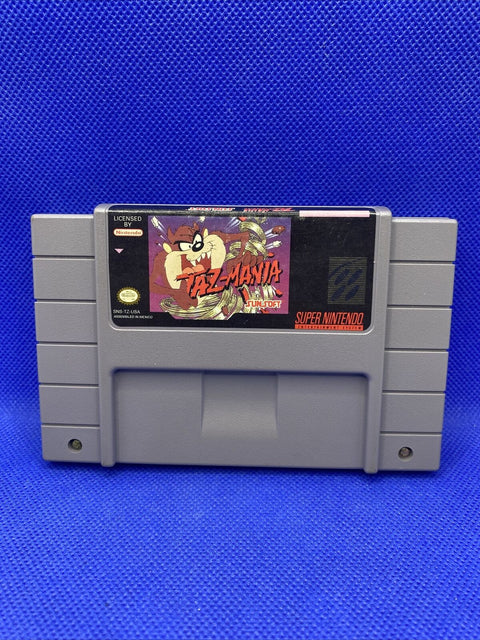 Taz-Mania (Super Nintendo, 1993) Authentic SNES Cartridge Only - Tested!