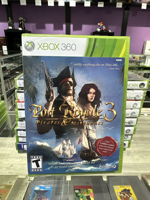 NEW! Port Royale 3: Pirates & Merchants (Microsoft Xbox 360) Factory Sealed!