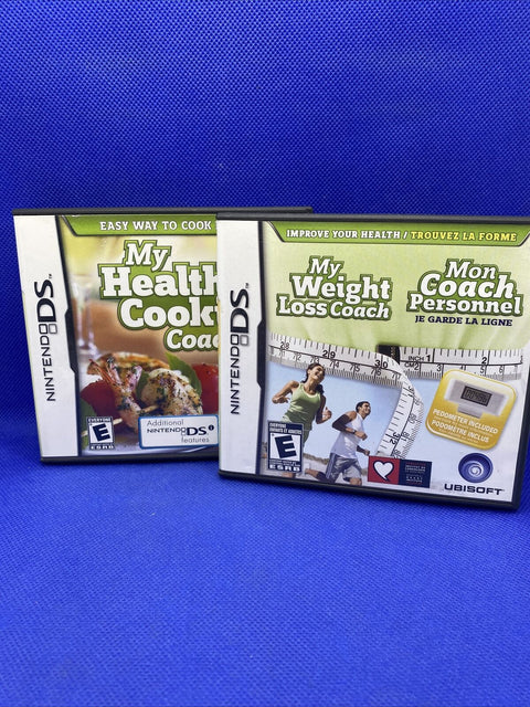 My Healthy Cooking + Weight Loss Coach Nintendo DS Lot of 2 Games - Complete