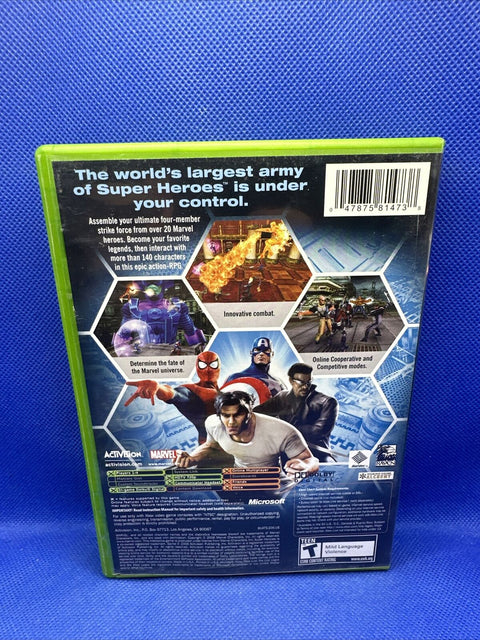 Marvel: Ultimate Alliance (Microsoft Original Xbox, 2006) Complete Tested!