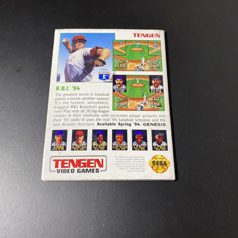 R.B.I. Baseball ‘94 Sega Genesis PROMO Poster - 22” X 16”