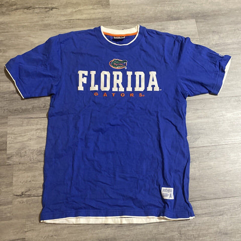 Vintage VTG 90s Florida Gators FSU Colosseum Blue T-Shirt - Size L Large