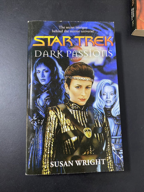 Star Trek Dark Passions Complete Full Book Set 1 & 2 By Susan Wright - Paperback