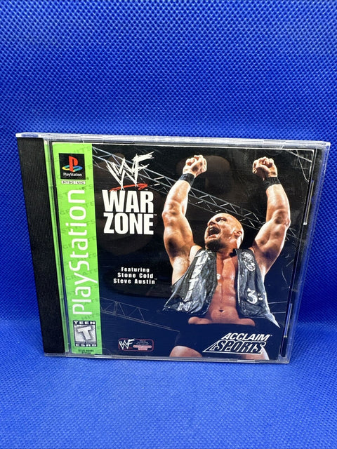 WWF War Zone (Sony PlayStation 1) PS1 Disc + Manual Only - Tested!