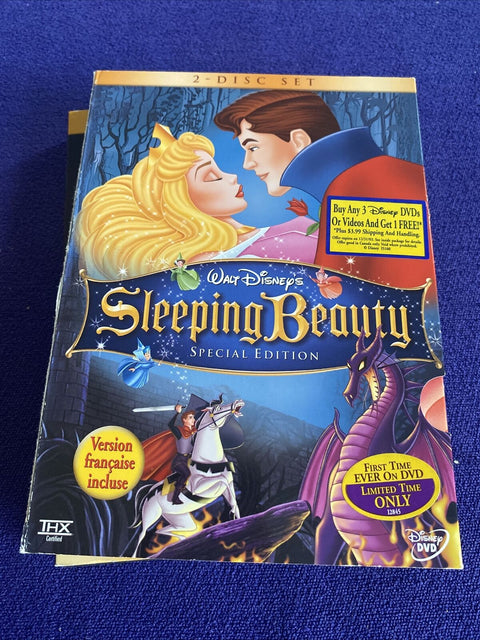 Lot of 3 Special Edition Walt Disney DVD’s - Lion King, Sleeping Beauty, Alice