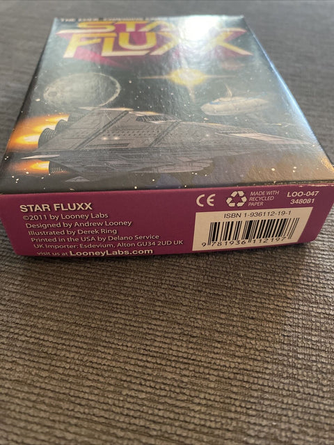 Star Fluxx Card Game by Looney Labs - 100% Complete CIB