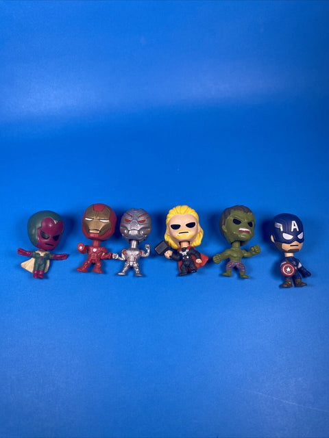 Lot Of 6 Marvel Avengers Age Of Ultron Mystery Mini’s Series 1 Mini Bobblehead