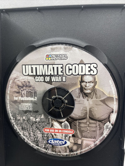 Action Replay Ultimate Codes - God Of War II 2 - Sony Playstation 2 PS2