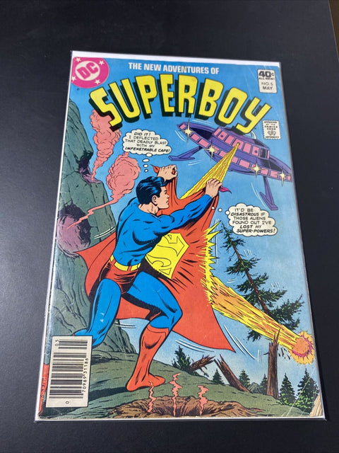 The New Adventures Of Superboy 1980 No. 5 - DC Comics - w/ Board + Bag!