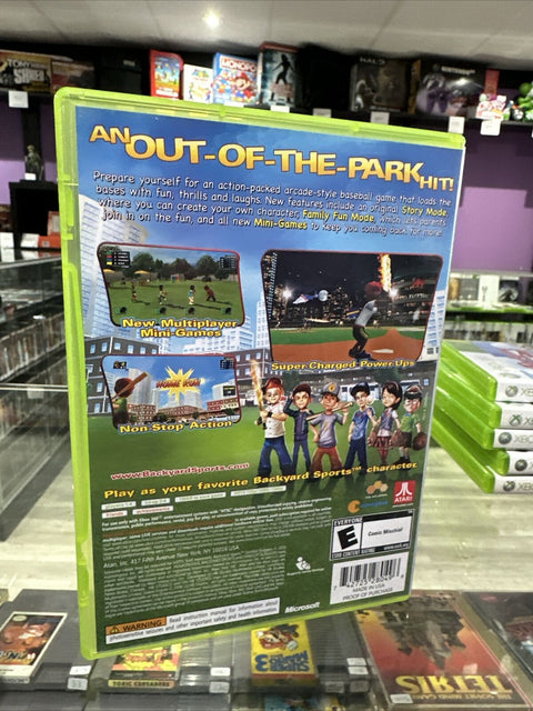 Backyard Sports: Sandlot Sluggers (Microsoft Xbox 360, 2010) Complete Tested!