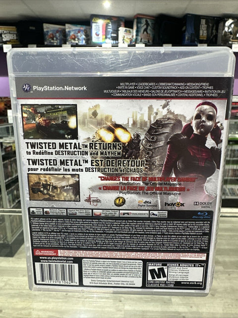 Twisted Metal Limited Edition (Sony PlayStation 3, 2012) PS3 CIB Complete Tested