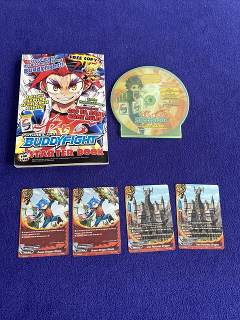 Future Card Buddyfight Starter Book, Promo DVD + 4 Cards