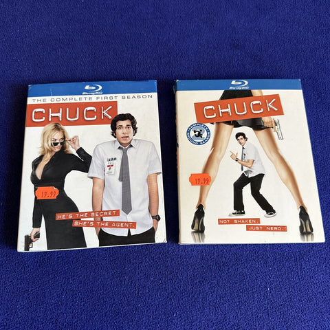 Chuck: Complete First + Second Season (Blu-Ray, 2009) Season 1 And 2 Lot