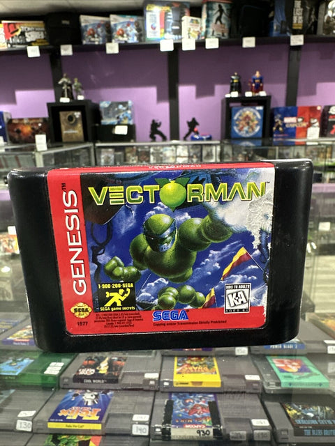 Vectorman (Sega Genesis, 1995) Authentic Tested!