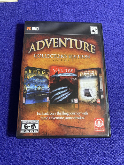 Adventure Collector's Edition (Horror PC Game Lot) Scratches, RHEM 2, Penumbra