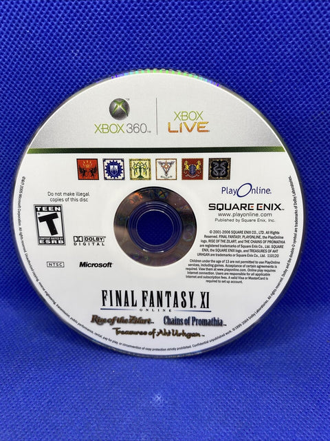 Final Fantasy XI Online (Microsoft Xbox 360) CIB Complete w/ Slip Cover - Tested