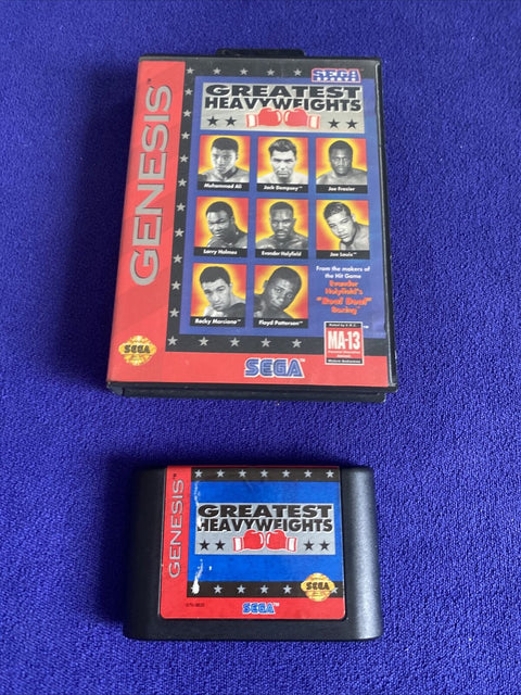 Greatest Heavyweights (Sega Genesis, 1993) Authentic In Box - Tested!