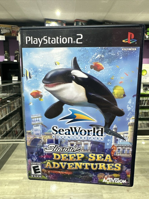 SeaWorld: Shamu's Deep Sea Adventures (Sony PlayStation 2, 2005) PS2 Complete