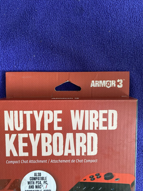 NEW! Nutype Wired Keyboard For Nintendo Switch Armor 3 - Sealed!