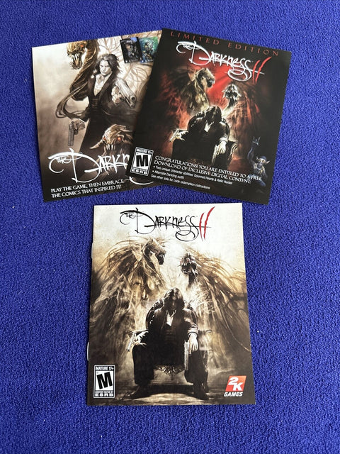 The Darkness II 2 Limited Edition (Sony PlayStation 3, PS3) Complete w/ Poster