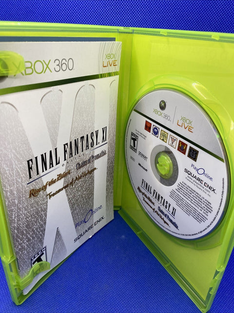 Final Fantasy XI Online (Microsoft Xbox 360) CIB Complete w/ Slip Cover - Tested