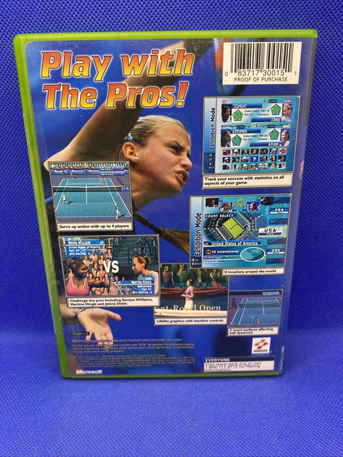 WTA Tour Tennis (Microsoft Original Xbox, 2002) CIB Complete - Tested!