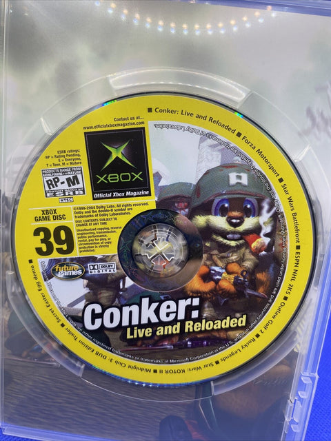 Original Microsoft Xbox Demo Disc - Conker: Live and Reloaded - #39 Holiday 2004