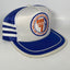 Vintage Nordex Explosives 3 Tri Stripe Patch Blue Snapback Mesh Trucker Cap Hat