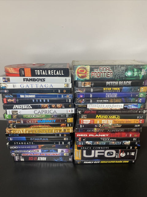 HUGE Sci-Fi DVD Lot Bundle - 45 Discs - Star Trek, Stargate, Aliens, UFO + More!