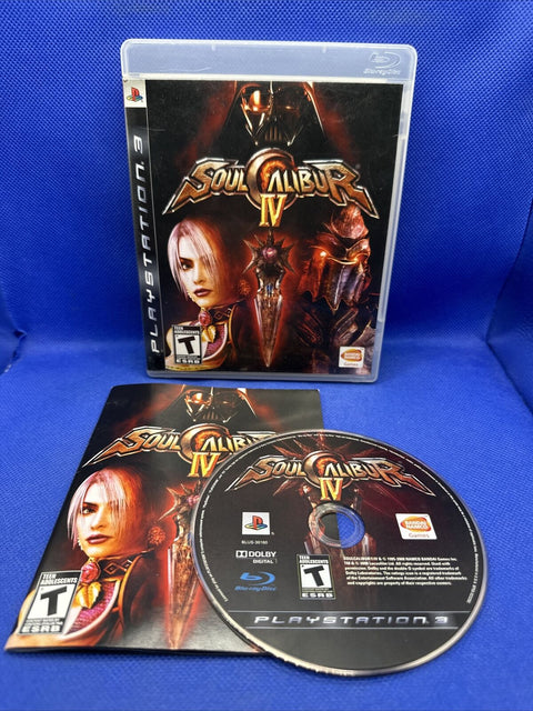 Soul Calibur IV 4 (Sony PlayStation 3, 2008) PS3 CIB Complete - Tested!