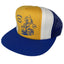 Vintage Oshawa Rodeo Transit Blue + Yellow Snapback Mesh Trucker Cap Hat 1988
