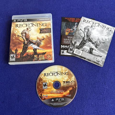 Kingdoms of Amalur: Reckoning (Sony PlayStation 3, 2012) PS3 CIB Complete Tested